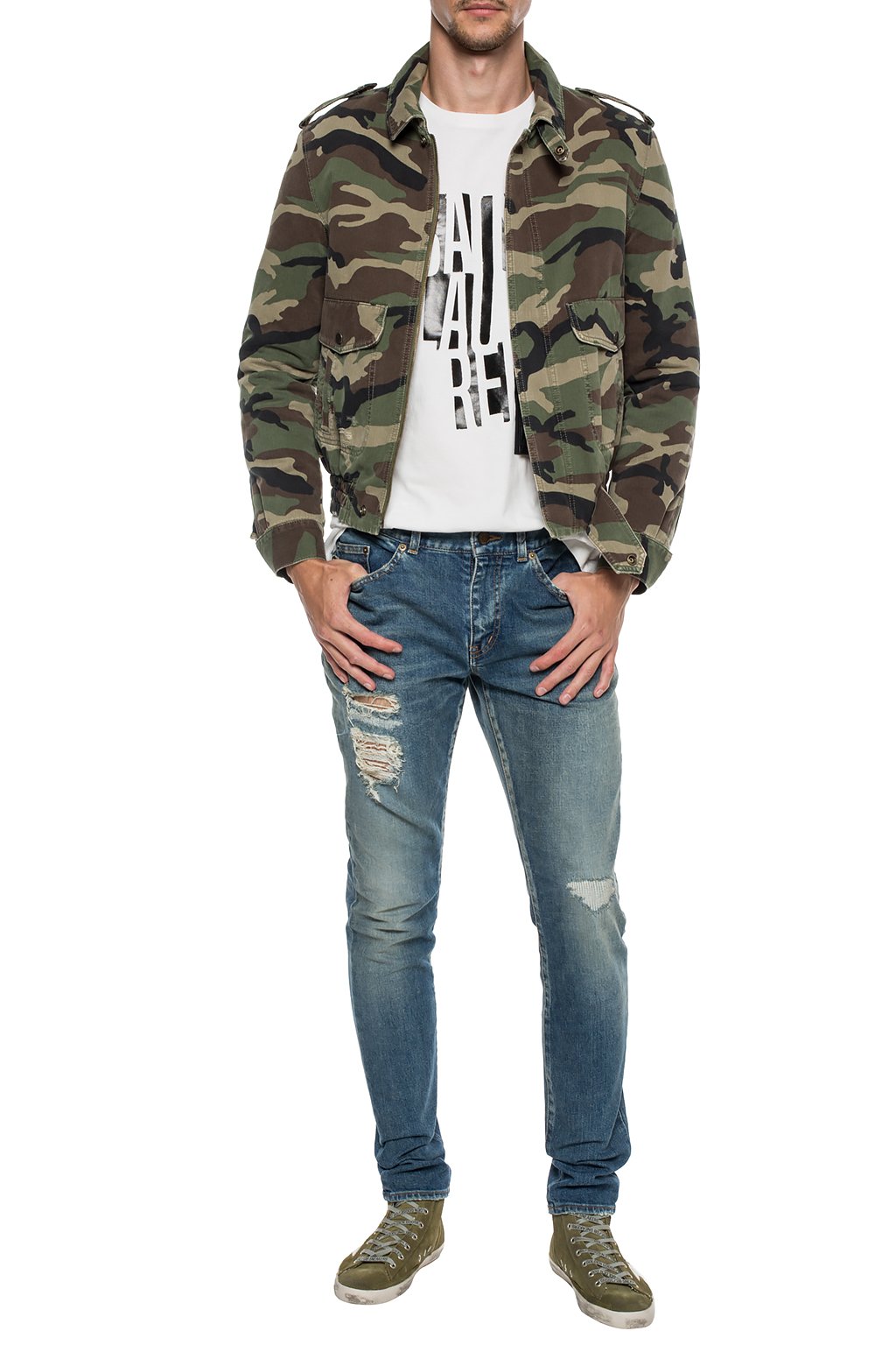 Saint Laurent Camo jacket | Men's Clothing | Vitkac